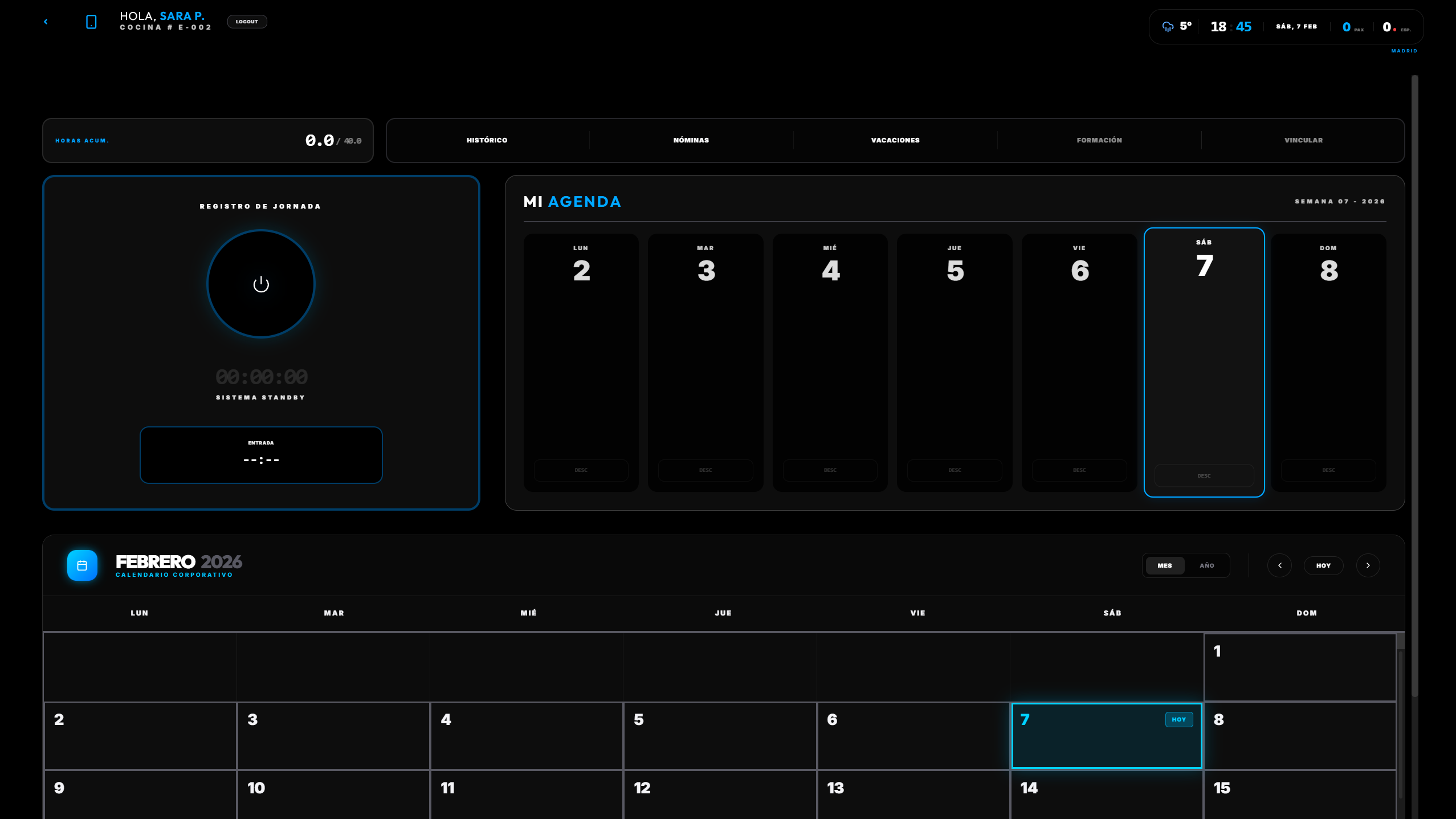 Portal del Empleado y Fichaje